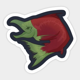 Zombie Salmon Sticker